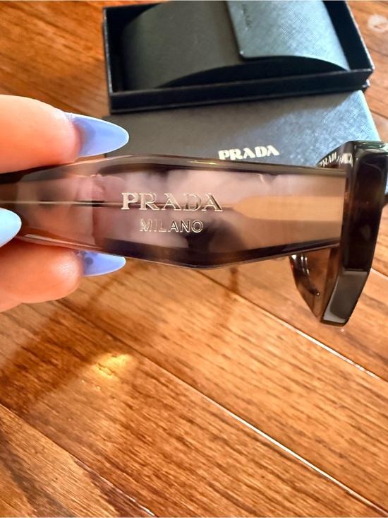 Prada Tortoiseshell Rectangular Sunglasses - Brown